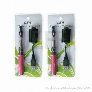 EGO CE4 Blister Pack Hottest Selling E-cigarette, CE Certified, RoHS Directive-compliant